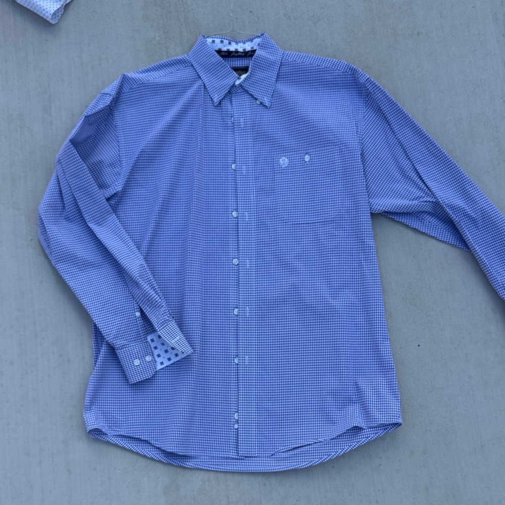 Men's Purple Checkered Shirt